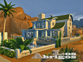 Sims 4 — Los Abrigos by fredbrenny — Fun in the desert sun! This 3 bedroom and 2 bathroom, modern house blends in with