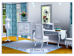 Sims 3 — All Sewn Up by Cashcraft — A Queen Anne styled set of furnishing for a modern sewing room. It's the perfect