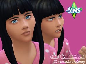 Sims 4 — Tammy Preston by patreshasediting2 — Tammy Preston is a cheeky little child who has more facial expression than