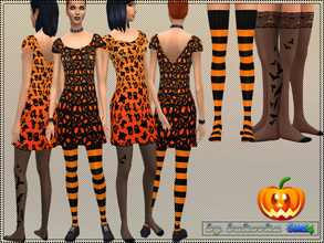 Sims 4 — Happy Halloween set by bukovka — Set of women's clothing in the theme Halloween. Will create different styles