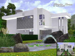 Sims 3 — Style_Icon by matomibotaki — Modern and luxury sims 3 split-level house with unique architecture, comfy and