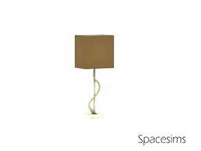 Sims 4 — Eloisa living room - Table lamp by spacesims — This is a fancy table lamp with a well crafted wood detail. The
