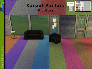 Sims 4 — Carpet Parfait by LucidRayne — Lush Carpet in 8 colors. Found under Carpets in Build Mode.