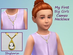 Sims 4 — My First Big Girls Cameo Necklace by Shylaria — Every little girl dreams of having her first piece of real big