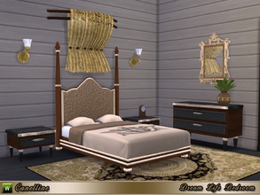 Sims 4 — Dream Life Bedroom by Canelline — A vintage and luxurious style for this bedroom, because Sims also need to feel
