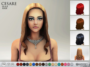 Sims 4 — Madlen Cesare Hair by MJ95 — Beautiful new curly hair for your sim! I hope you liked my first TS4 hair because