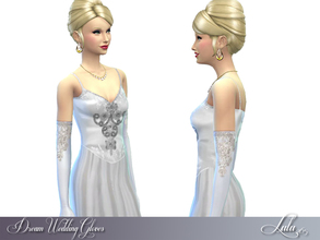 Sims 4 — Dream Wedding Gloves  by Lulu265 — Lovely White embelished long gloves , ideal for that dream wedding 
