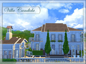 Sims 4 — Villa Candida by vidia — This house is for your rich simmies :D This villa has 2 bedrooms, a study room and a