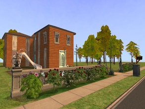 Sims 2 — Valley Origins by TomTho9742 — Need a house for two couples? This is for you ! Pool, lounge, gardening, music,