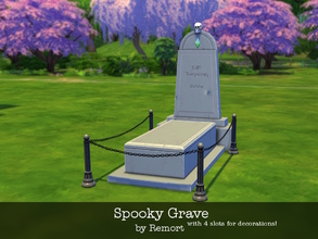 Sims 4 — Spooky Grave by Remort — Be aware! A tombstone like this is never to be found! When life goes to an end, why not