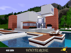 Sims 3 — evi Whiterose by evi — A modern spacious lot with 3 bedrooms in the middle floor, master bedroom at the top