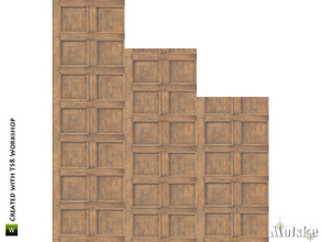 Sims 4 — Wood Panel by Mutske — Wood Panel. 4 Variations. Made by Mutske@TSR.