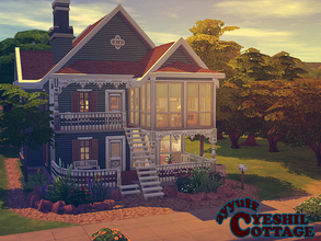 Sims 4 — Yeshil Cottage_Furnished by ayyuff — A cozy house... It has: 1st floor: 2 bedrooms,fitness room,1 bath 2nd