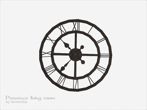 Sims 4 — Wall clock by Severinka_ — Wall clock for the living room in the Provence style. 1 color options