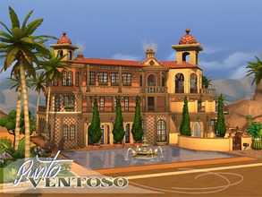 Sims 4 — Punto Ventoso by fredbrenny — This majestic Mediterranean lot I built for SF Magazine and it is featured in