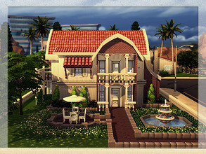 Sims 4 — V | 01 by vidia — This house has two floors. There is a livinig room with a kitchen and a room where there are 2
