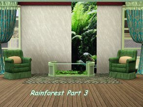 Sims 3 — Rainforest 3_whisperingsim by whisperingsim — This is the third part of a four panel wall set made using one of