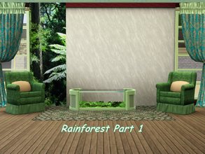 Sims 3 — Rainforest 1_whisperingsim by whisperingsim — This is the first part of a four panel wall set made using one of