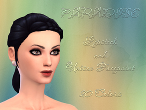 Sims 4 — *Paradise* Lipstick and Unisex Facepaint by notegain — A very transparent lipstick for females only and a face
