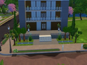 Sims 4 — FRANCO Heights by Alexiak1232 — This is a nice 3 stories building of apartments. Only one apartment is playable.