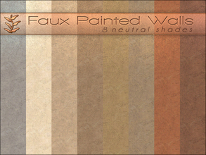 Sims 4 — Faux Painted Walls by Playful — A subtle textured faux painted wall in 8 neutral shades.
