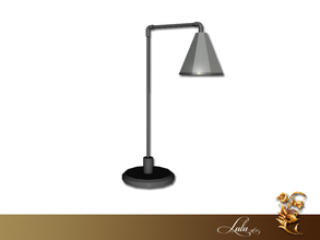 Sims 3 — Industrial Study Table Lamp by Lulu265 — Part of the Industrial Study Set Made bt Lulu265 for TSR