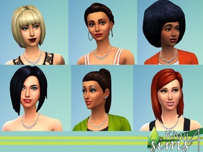 Sims 4 — silver necklaces by kiwisims_4 — just a basic silver necklace recolor for females