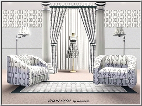Sims 3 — Chain Mesh_marcorse by marcorse — Geometric pattern: vertical chain mesh design
