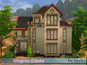 Sims 4 — Virginia Estate by Ineliz — Virginia Estate is a beautiful, victorian-themed house ideal for a big family.
