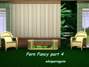 Sims 3 — Fern Fancy_4_whisperingsim by whisperingsim — Fourth and final part of a four part wallset made using my own