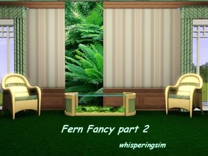 Sims 3 — Fern Fancy_2_whisperingsim by whisperingsim — Part 2 of a four part wallset made using my own photograph of some