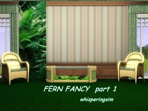 Sims 3 — Fern Fancy_1_whisperingsim by whisperingsim — Part 1 of a four part wallset made using my own photograph of some