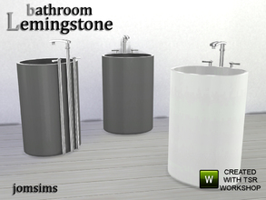 Sims 4 — Rounded sink lemingstone by jomsims — Rounded sink lemingstone