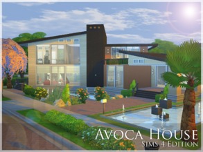 Sims 4 — Avoca House by aloleng — As requested I made a Sims 4 edition of my Avoca House, though this house is bigger. A