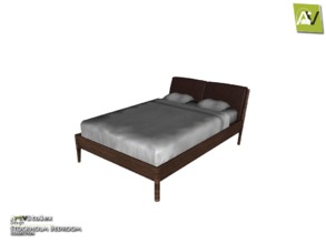 Sims 3 — Stockholm Bed by ArtVitalex — - Stockholm Bed - ArtVitalex@TSR, Nov 2014