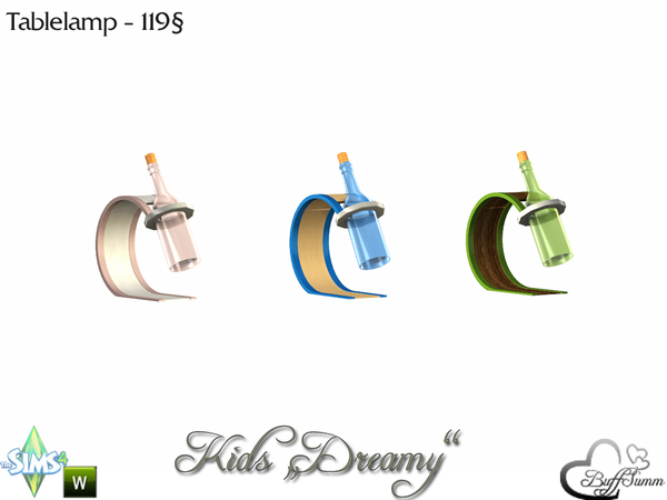 Sims 4 — Kids 'Dreamy' Tablelamp by BuffSumm — Part of the *Kids Dreamy Set* for Sims 4 NOT FOR USE WITH SIMS INVENTORY