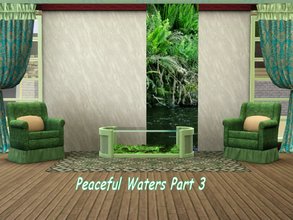 Sims 3 — Peaceful Waters_3_whisperingsim by whisperingsim — Peaceful Waters is a wall set that shows the bush splendor of