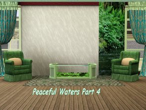 Sims 3 — Peaceful Waters_4_whisperingsim by whisperingsim — Peaceful Waters is a wall set that shows the bush splendor of