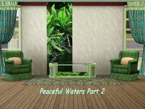 Sims 3 — Peaceful Waters_2_whisperingsim by whisperingsim — Peaceful Waters is a wall set that shows the bush splendor of