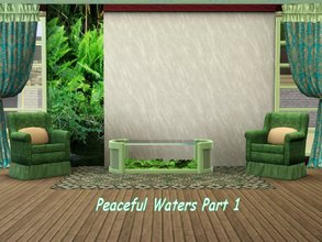 Sims 3 — Peaceful Waters_1_whisperingsim by whisperingsim — Peaceful Waters is a wall set that shows the bush splendor of