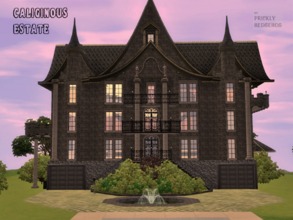 Sims 3 — Caliginous Estate by Prickly_Hedgehog — This dark, but surprisingly luxurious, 3 bedroom, 4 bathroom estate