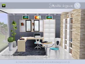 Sims 3 — Translation by SIMcredible! — A modern study for your sims earn their skills. It is a versatile room, you have