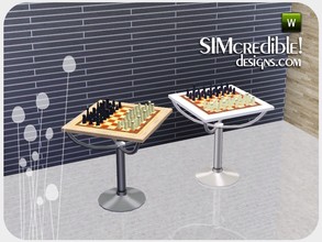Sims 3 — Translation Chess table by SIMcredible! — by SIMcredibledesigns.com available at TSR