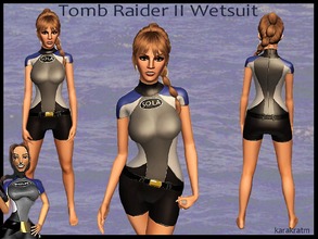 Sims 3 — Tomb raider II Wetsuit by Kara_Croft — The infamous wetsuit from Tomb Raider II. Enjoy!