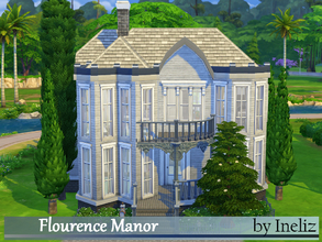 Sims 4 — Flourence Manor by Ineliz — Flourence Manor is that typical old and forgotten house in the neighborhood. It used
