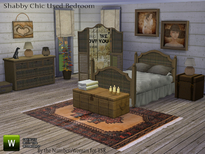 Sims 4 — Shabby Bargain Shabby Chic Bedroom by TheNumbersWoman — Shabby Used furniture is a bargain for that Sim starting