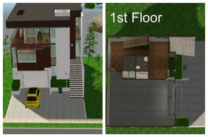 Sims 2 — Thompson Modern Townhouse by M4Mysterious2 — It\'s a modern townhouse for a family of 4-5 members (max 6).The