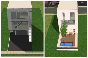 Sims 2 — White Modern Townhouse by M4Mysterious2 — A modern townhouse for your sims. Enjoy!