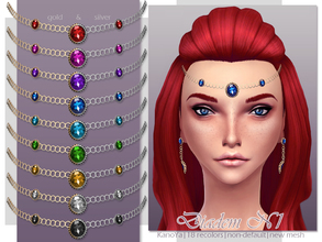 Sims 4 — KanoYa Diadem N1 by KanoYa — AS A NECKLACE New mesh 18 recolors Non-default, standalone With custom thumbnail