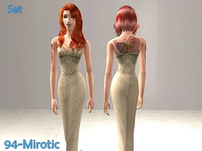Sims 2 — 94-Mirotic by Well_sims — Beautiful olive designer dress for your sim.